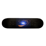 Background Blue Glow Lines Skate Boards