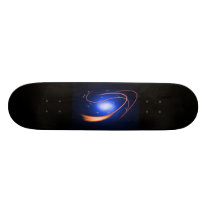 Background Blue Glow Lines skateboards