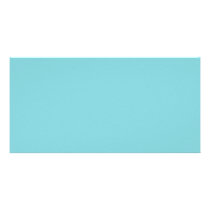 Background Color - Aqua Photo Card
