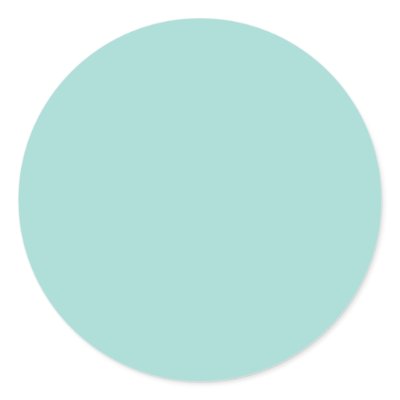 Background Color - Blue Round Stickers