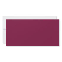 Background Color - Burgundy Personalized Photo Card
