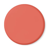 Background Color - Coral Fridge Magnets