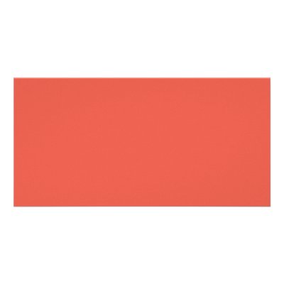Background Color - Coral Personalized Photo Card by visualnewbie