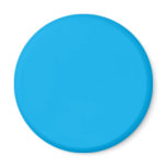 Background Color - Cyan Fridge Magnet