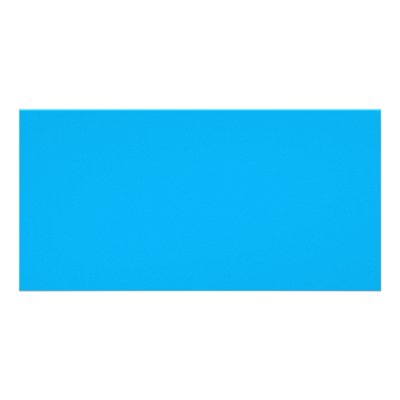 Background Color - Cyan Picture Card by visualnewbie