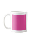Background Color - Fuchsia Coffee Mugs