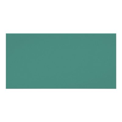 Background Color - Jade Customized Photo Card by visualnewbie