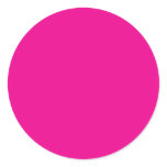 Background Color - Magenta Round Stickers