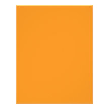 Background Color - Orange Letterhead Design