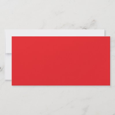 Background Color - Red 02 Personalized Photo Card