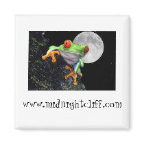 background midnightcliff frog, www.midnightclif... magnets