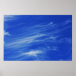 Background of blue sky. print
