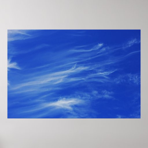 Background of blue sky. print | Zazzle