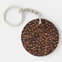 Background Of Coffee Beans Key Chain