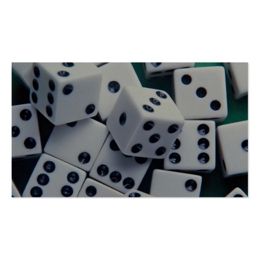 Background of dice business card (back side)