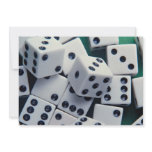 Background of dice custom announcements