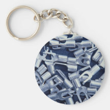 Background of spade connectors keychains