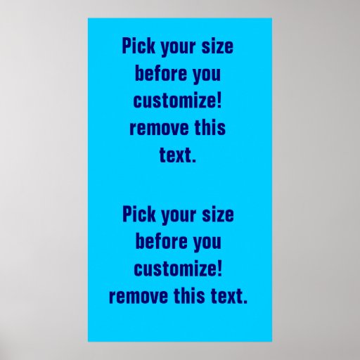 Background poster blanks large to small See Notes