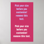 Background poster blanks large to small See Notes