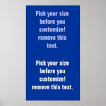 Background poster blanks large to small See Notes