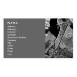 backhoe business cards.