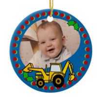 Backhoe Christmas ornaments