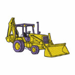 Backhoe Loader Embroidered Hoodie