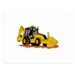 Excavator, Construction Vehicle, Happy Birthday Postcard 