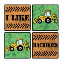 Backhoe posters