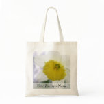 Backlit Daffodil Blossom Canvas Bag