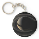 Backlit_Saturn_from_Cassini_Orbiter_2007_May_9 Keychain