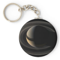 Backlit_Saturn_from_Cassini_Orbiter_2007_May_9 Keychain