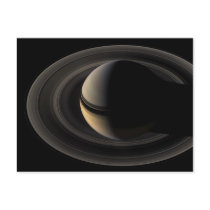 Backlit_Saturn_from_Cassini_Orbiter_2007_May_9 Post Card