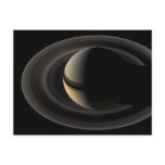 Backlit_Saturn_from_Cassini_Orbiter_2007_May_9 Post Card
