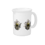 Backlit White Daisy Pitcher