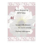 Backlit White Daisy Wedding Invitation