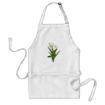 Backlit White Tulips aprons