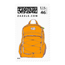 backpack postage stamp