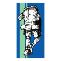Backpacker (guy)-BlueGreen Personalized Photo Card