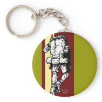 Backpacker (guy)-RedYellow Keychain
