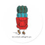 Backpacker Round Sticker