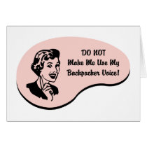 Backpacker Voice Greeting Card