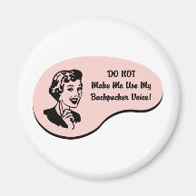 Backpacker Voice Refrigerator Magnets