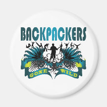Backpackers Gone Wild Fridge Magnets