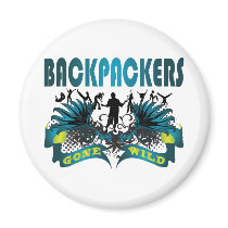 Backpackers Gone Wild Fridge Magnets