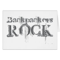 Backpackers Rock Greeting Card