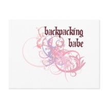 Backpacking Babe Post Card