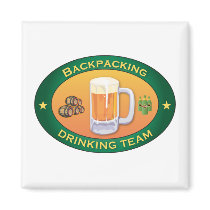 Backpacking Drinking Team Magnets
