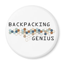 Backpacking Genius Fridge Magnet