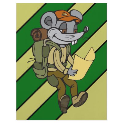 Backpacking Mouse Custom Flyer by sagart1952